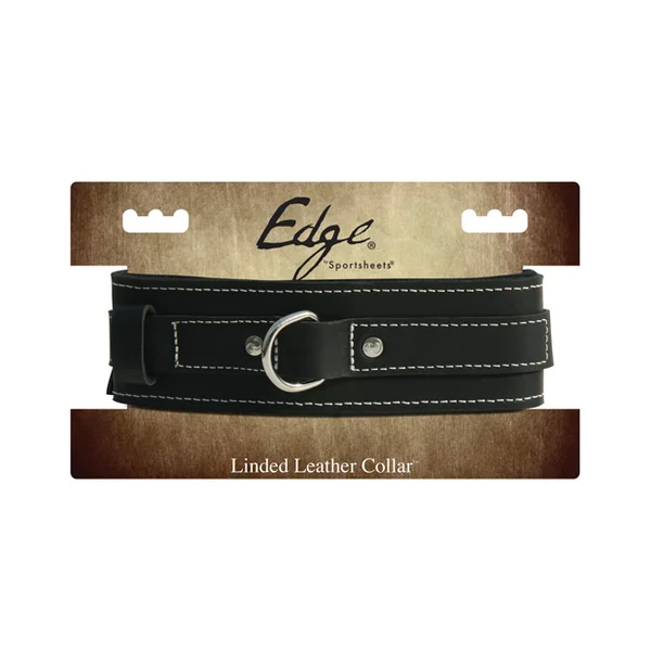 EDGE LINED LEATHER COLLAR