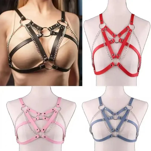 Edgy Chain Chest Bra Harness