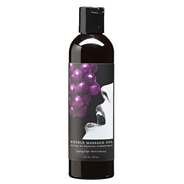 Edible Massage Oil - Grape - 8 Fl. Oz.