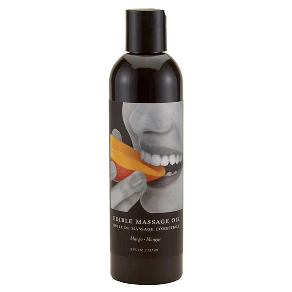 Edible Massage Oil – Mango Flavoured – 237 ml Bottle