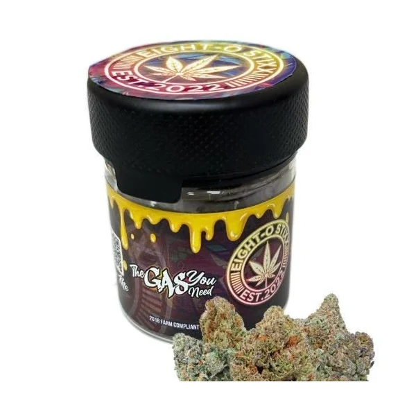 Eight-O Stixx 3.5g THC-A Flower Jar Oreoz Hyrbid