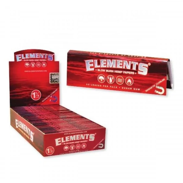 Elements 1 1/4 Red Papers 25 Booklets/ Box
