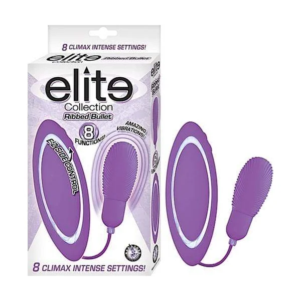 Elite Collection Ribbed Bullet-Purple