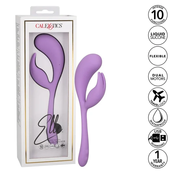 Elle™ Liquid Dual Flicker Vibrator by Cal Exotics