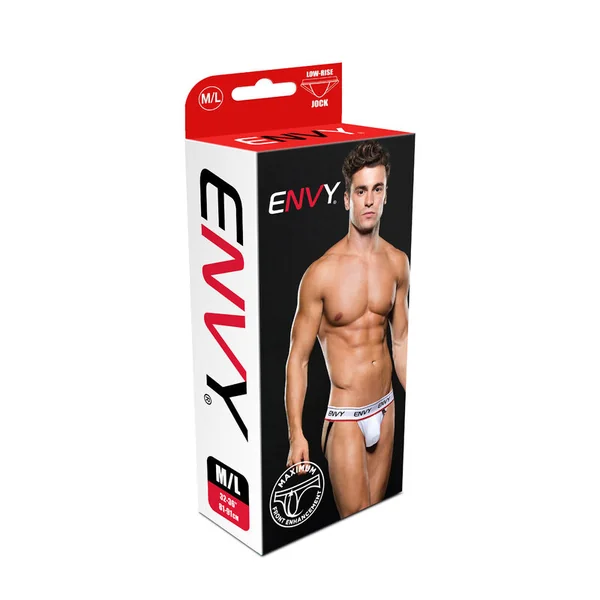 ENVY LOW-RISE JOCK WHITE M/L