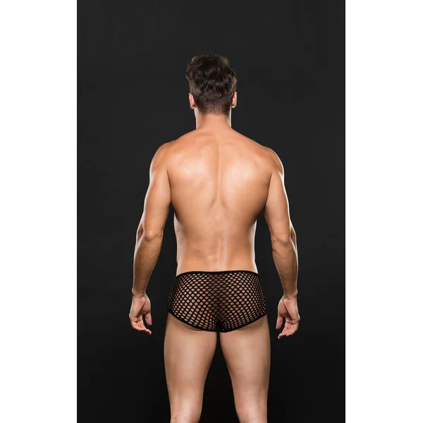 ENVY MODERN FISHNET TRUNK BLACK M/L
