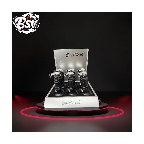 Ever Tech Side Torch Black 6ct Display