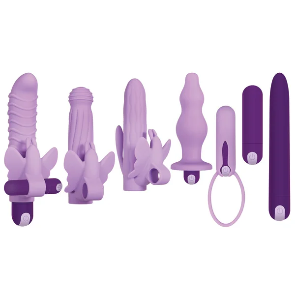 Evolved Lilac Desires 7-Piece Silicone Vibrator Kit