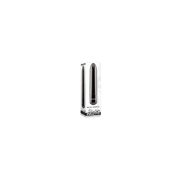 Evolved Real Simple Rechargeable Bullet - Black Chrome