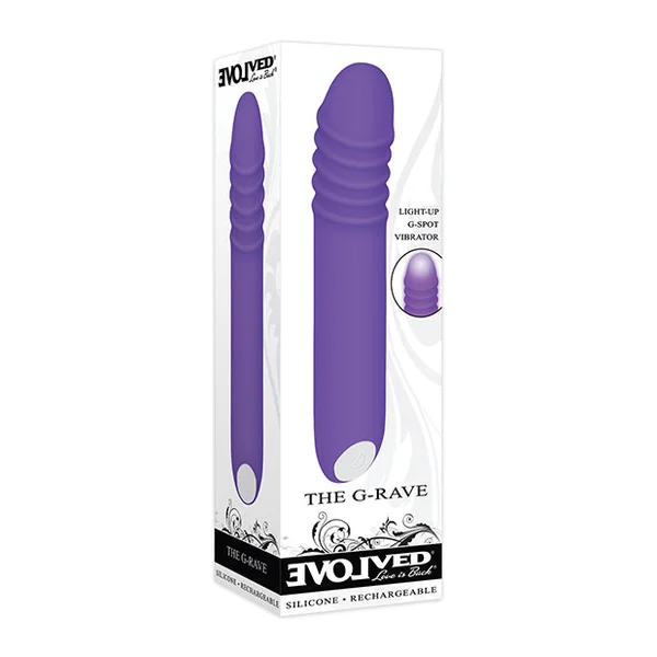 Evolved The G-rave Light Up Vibrator - Purple
