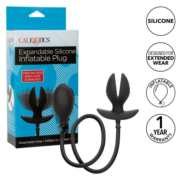Expandable Silicone Inflatable Anal Plug by Cal Exotics