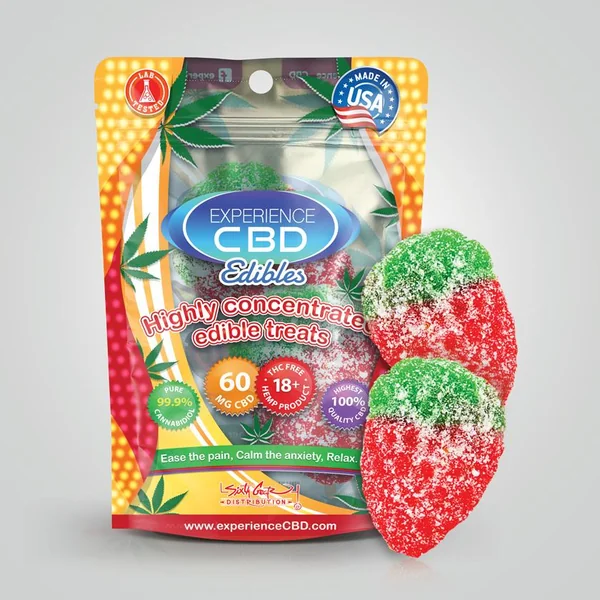 EXPERIENCE CBD 60MG GUMMY STRAWBERRY 2PC (NET)