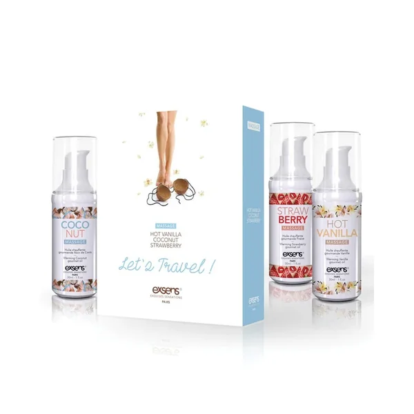 EXSENS of Paris Let’s Travel Massage Oil Set