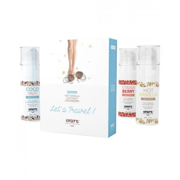 Exsens of Paris Let's Travel! Massage Oil Set