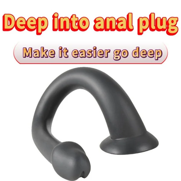Extra Long Black Alien Dildo Butt Plug - Monsterdildo Deep Vaginal Women Masturbation