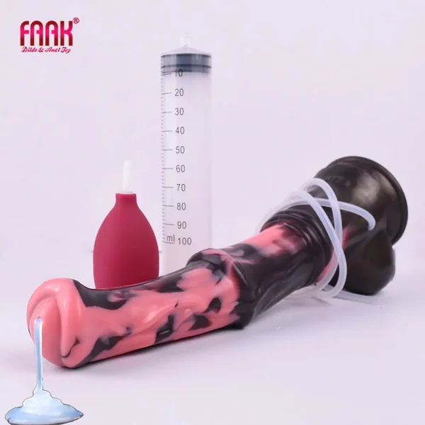 FAAK Silicone Squirting Penis Large Ejaculation Realistic Horse Dildo