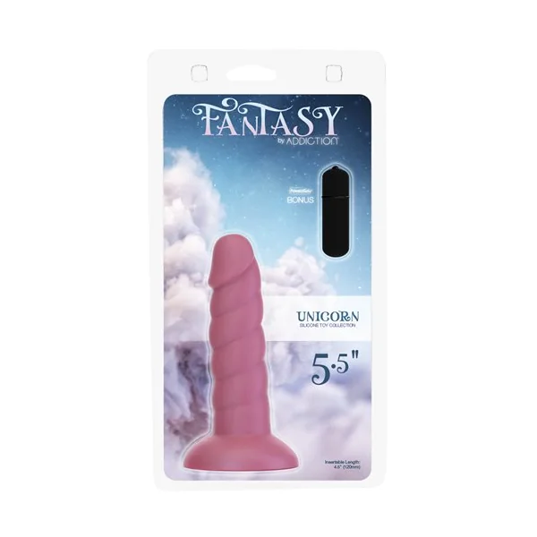 Fantasy Addiction 5.5in Unicorn Pink W/ Bullet