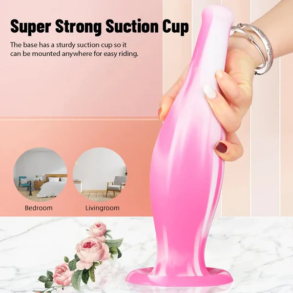 Fantasy Bowling Anal Dildo Butt Plug - Exotic Color-Mixing Silicone Sex Toys for Women