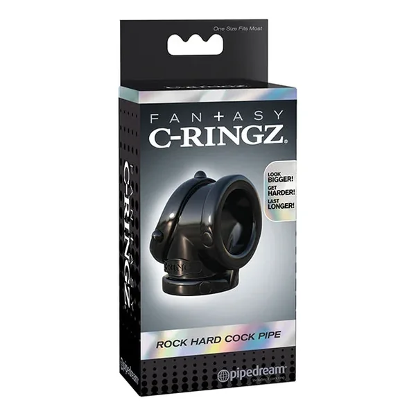 Fantasy C-Ringz Rock Hard Cock Pipe – Black