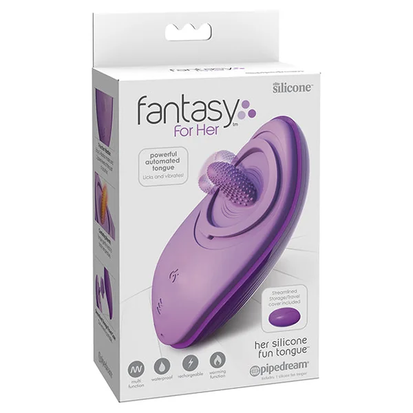 Fantasy For Her Silicone Fun Tongue - Purple
