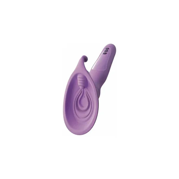 Fantasy For Her Vibrating Roto Suck-Her Silicone Vulva Pump, Purple