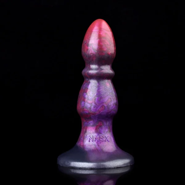 Fantasy Silicone 4.5-in Small Dildo – Three-Stage Anal Sex Toys for Men Women