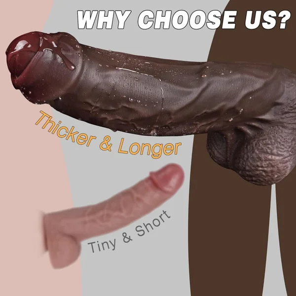 Fantasy Silicone Giant Realistic Dildo with Suction Cup – G-Spot Stimulation Female Masturbation Toy