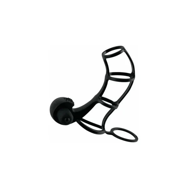 Fantasy X-tensions Vibrating Deluxe Silicone Power Cage, Black