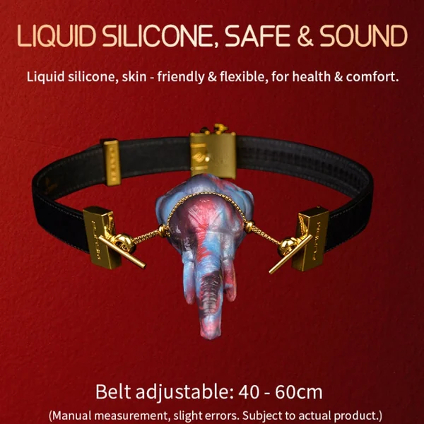 Female Restraint Strap-on Fantasy Silicone Ball Gag – Essential Oral Toy for Couples Training