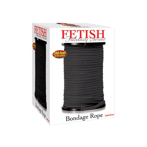 FETISH FANTASY BONDAGE ROPE BLACK 200 FEET