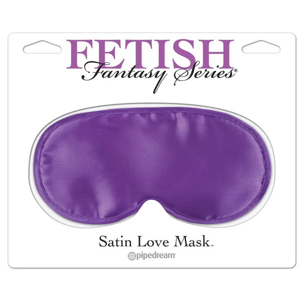 FETISH FANTASY LOVE MASK-PURPLE SATIN