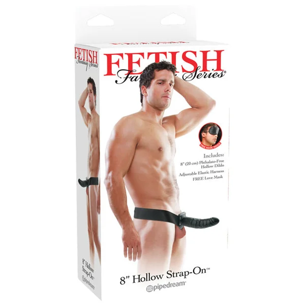 Fetish Fantasy Series 8" Hollow Strap On - Black