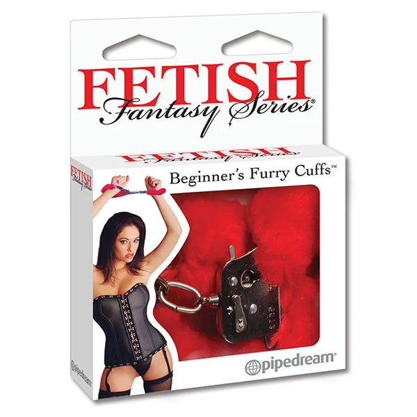 Fetish Fantasy Series Beginner's Furry Cuffs - Red