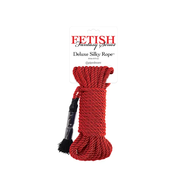 FETISH FANTASY SERIES DELUXE SILK ROPE RED