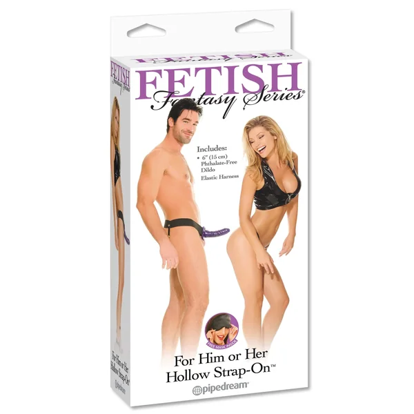 Fetish Fantasy Series for Him or Her Hollow Strap-on - Purple