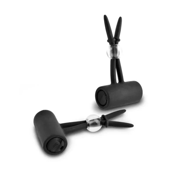Fetish Fantasy Series Limited Edition Vibrating Silicone Nipple Lassos – Black