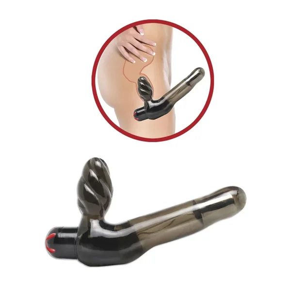 Fetish Fantasy Vibrating Strapless Strap On Waterproof 5.5 Inch Black