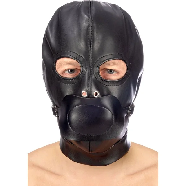 Fetish - FetishTentation - Leatherette BDSM hood with gag
