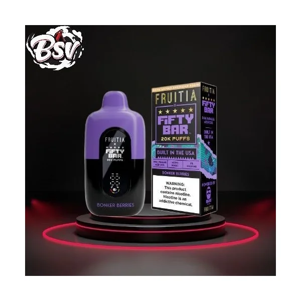 Fifty Bar 20k Disposable 5pk Gold Tobacco