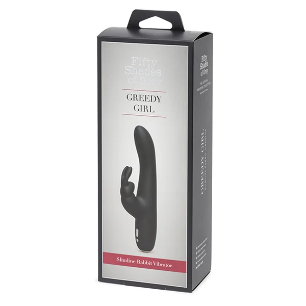 FIFTY SHADES OF GREY GREEDY GIRL RECHARGEABLE SLIMLINE RABBIT VIBRATOR