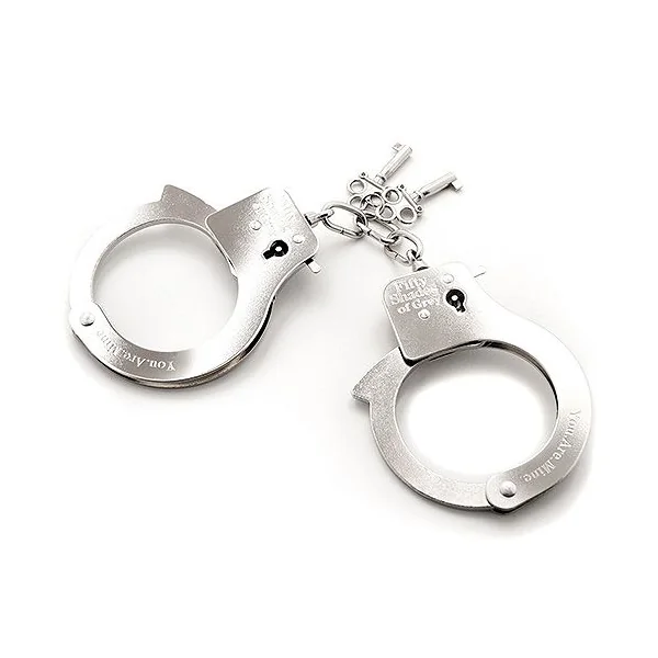 Fifty Shades of Grey You. Are. Mine. Metal Handcuffs