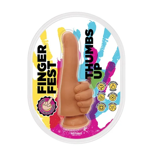Finger Fest Thumbs Up Dildo – Tan