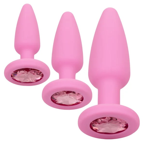 First Time Crystal Booty Anal Plug Training Kit