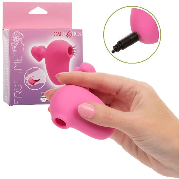 First Time Rechargeable Suck/play Pink