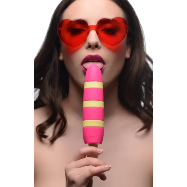 Fizzin 10X Popsicle Silicone Rechargeable Vibrator