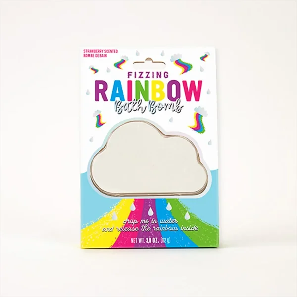 Fizzing Rainbow Bath Bomb