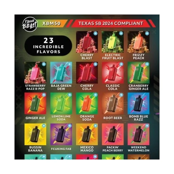 Flavor Beast 50K Puff Disposable Bomb Blue Razz