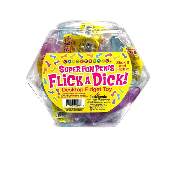 Flick a Dick - Desktop Fidget Toy - Display of 24