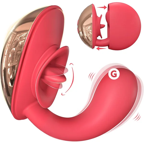 Flirting Vibrating Egg Dual Function Stimulation Vibration Licking Clitoral Big mouth