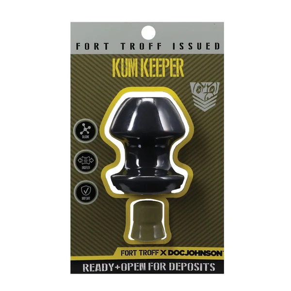 Fort Troff Kum Keeper Anal Plug - Medium, Black